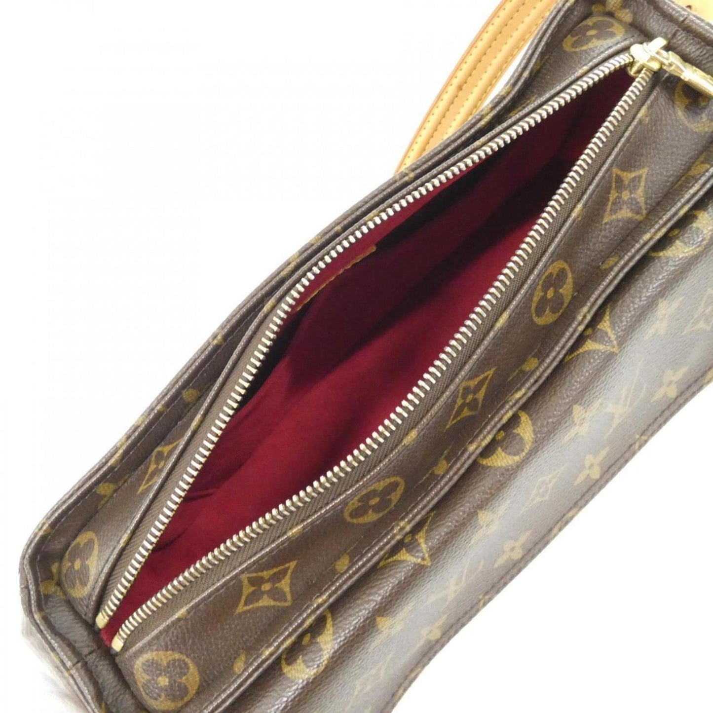 Louis Vuitton Coated Canvas Brown Shoulder Bags