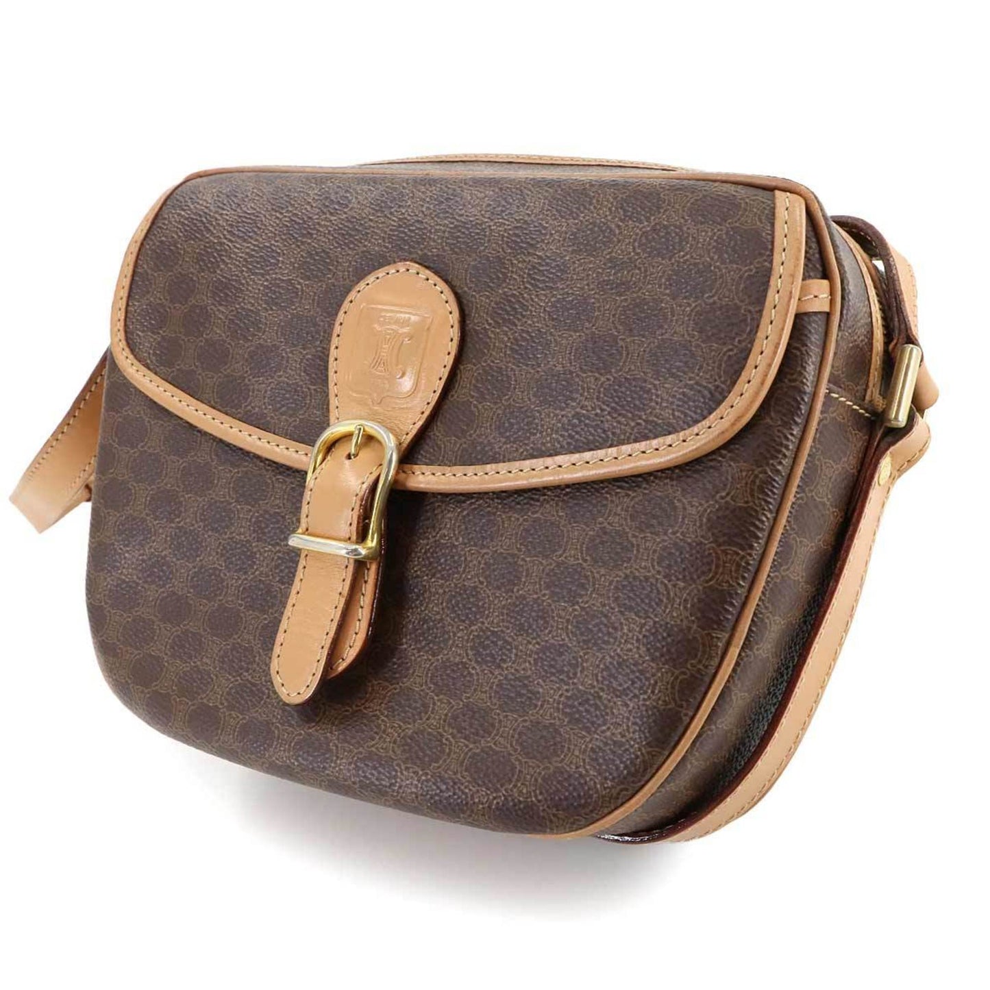 Celine Pvc Brown Shoulder Bags
