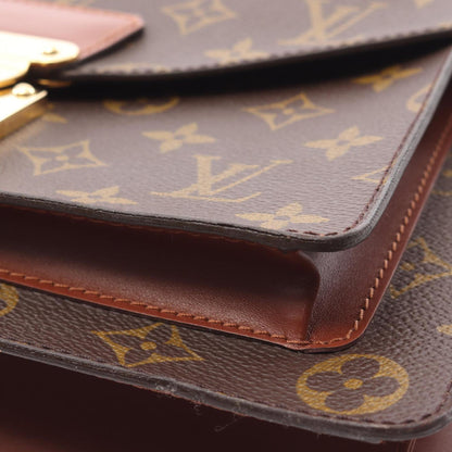 Louis Vuitton Coated Canvas Brown Handbags