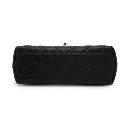 Chanel Calfskin Black Handbags