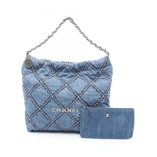 Chanel Denim Blue Tote Bags