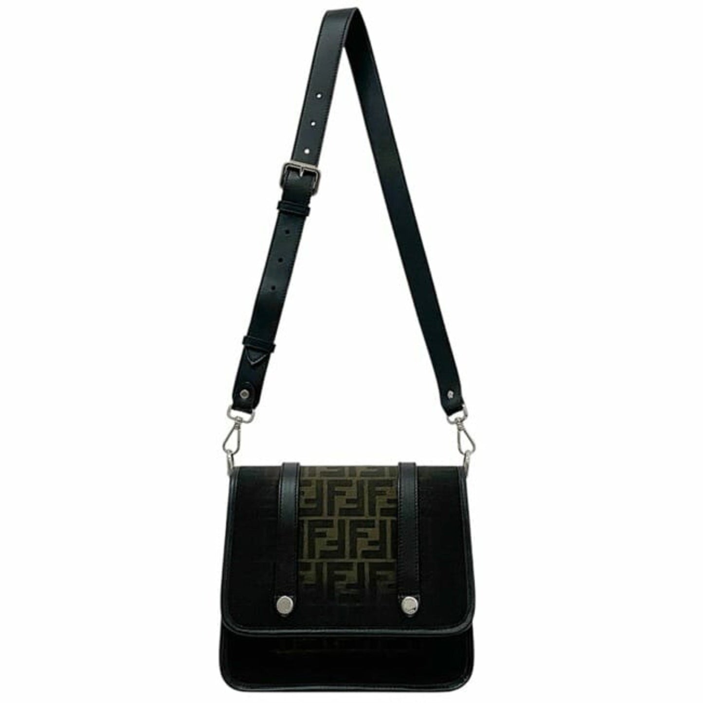 Fendi Canvas Black Shoulder Bags