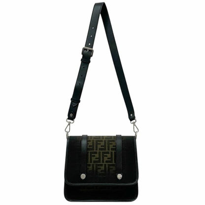 Fendi Canvas Black Shoulder Bags