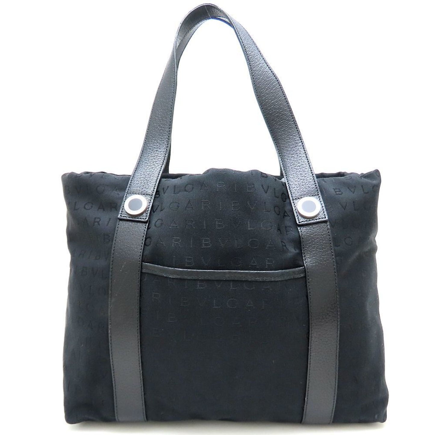 Bvlgari Canvas Black Tote Bags