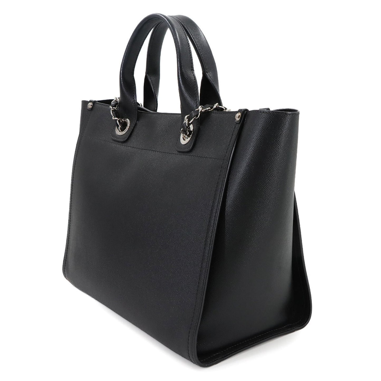 Chanel Calfskin Black Shoulder Bags