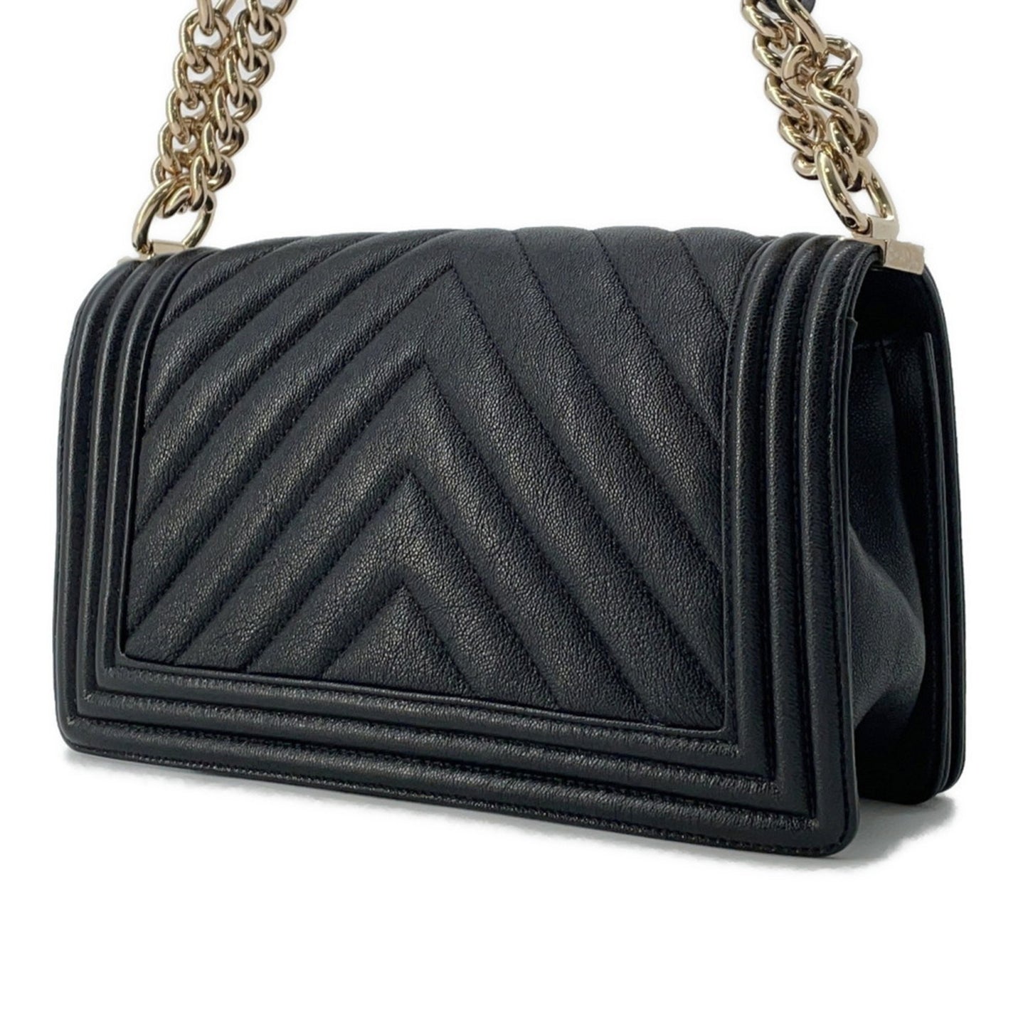 Chanel Calfskin Black Shoulder Bags