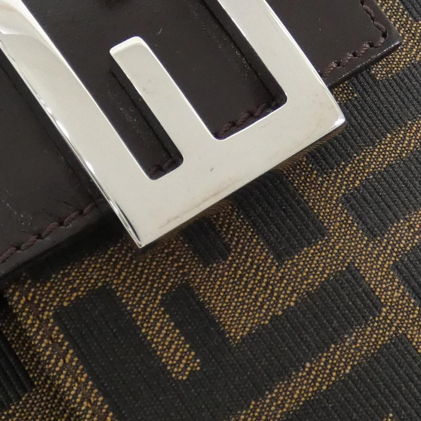 Fendi Canvas Brown Shoulder Bags