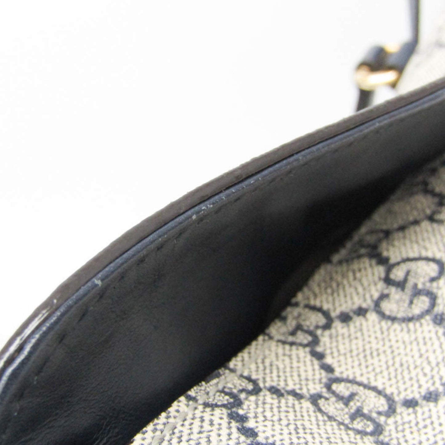 Gucci Coated Canvas Blue Shoulder Bags