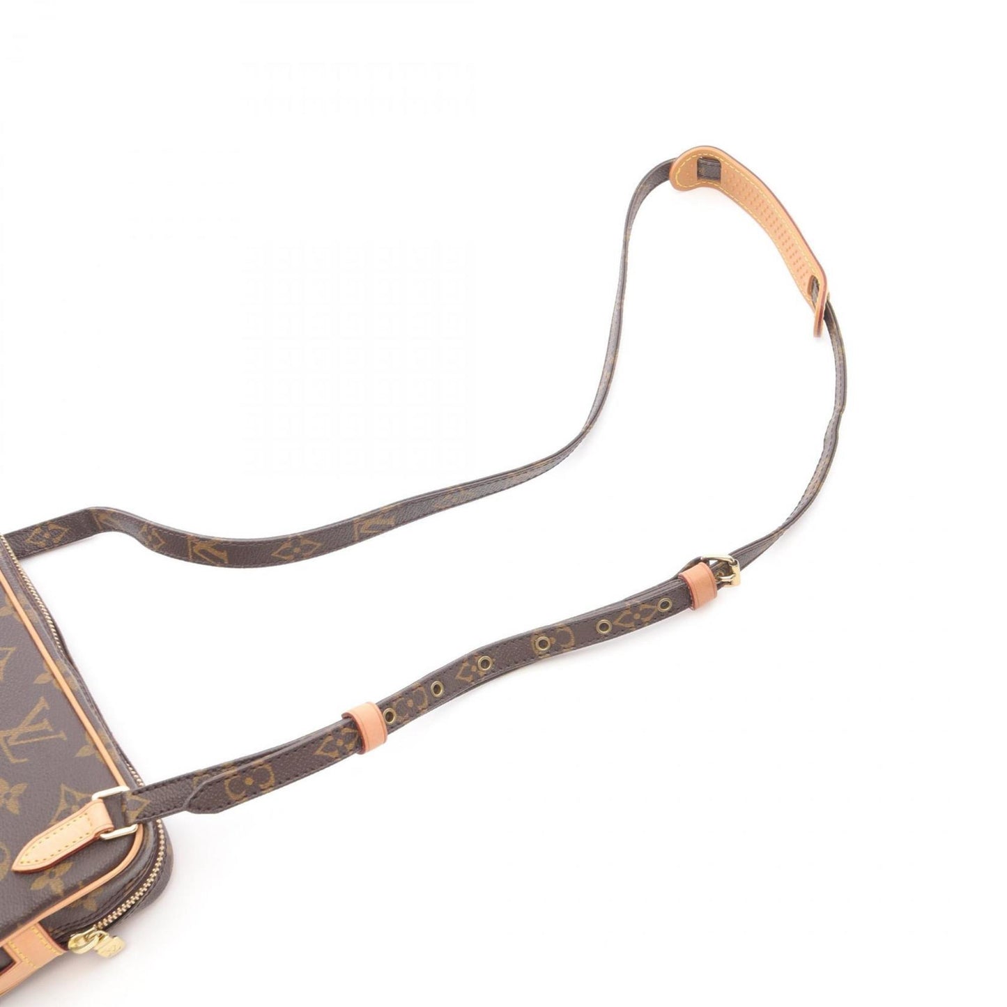 Louis Vuitton Coated Canvas Brown Shoulder Bags