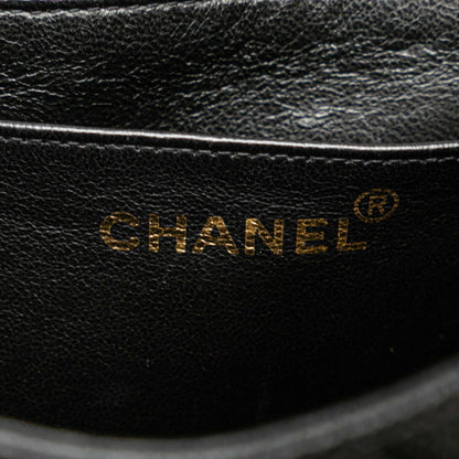Chanel Calfskin Black Shoulder Bags