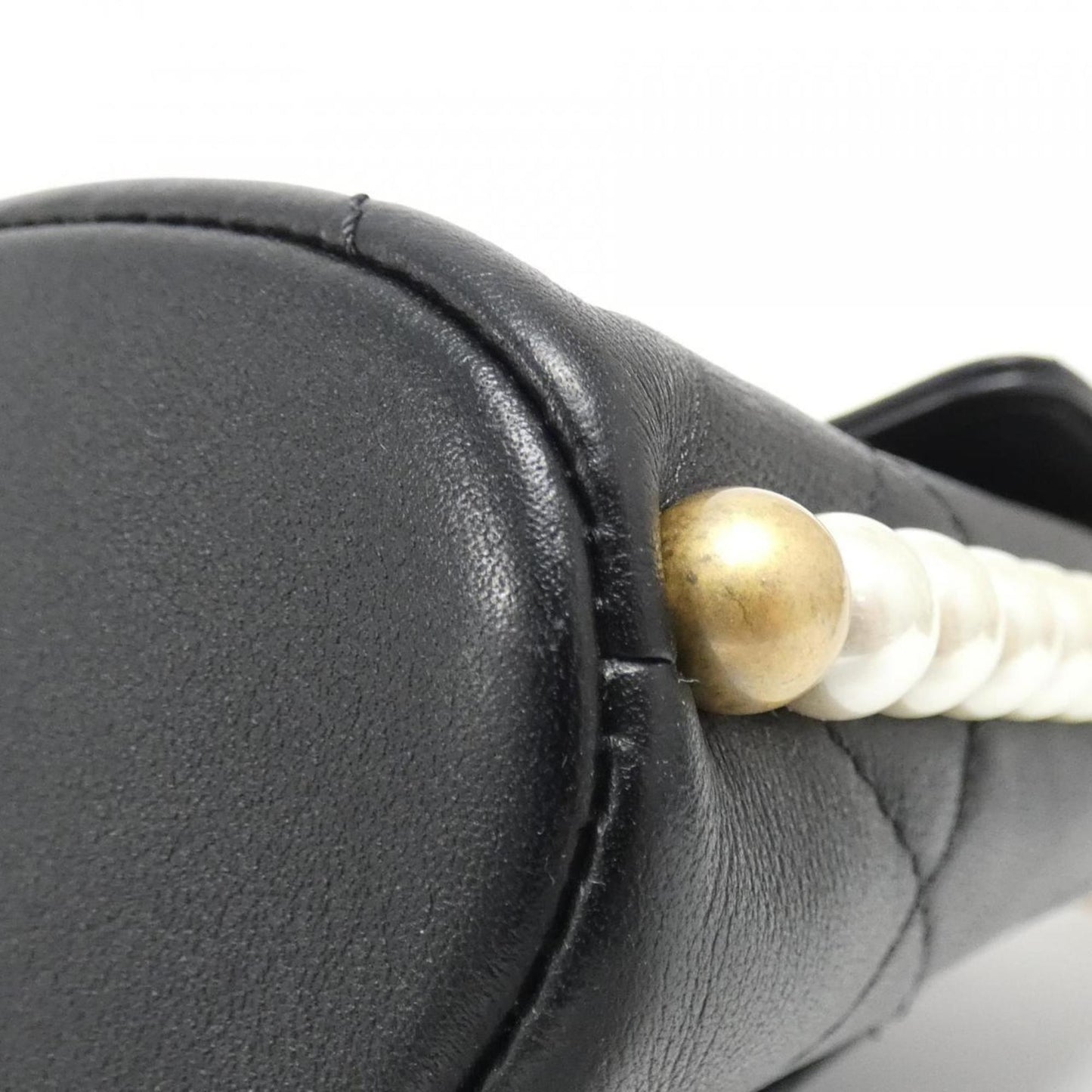 Chanel Pearls Black Shoulder Bags