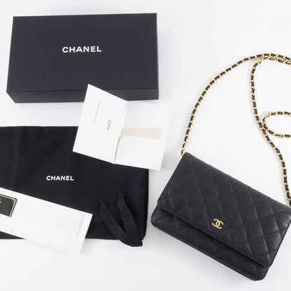 Chanel Calfskin Black Shoulder Bags