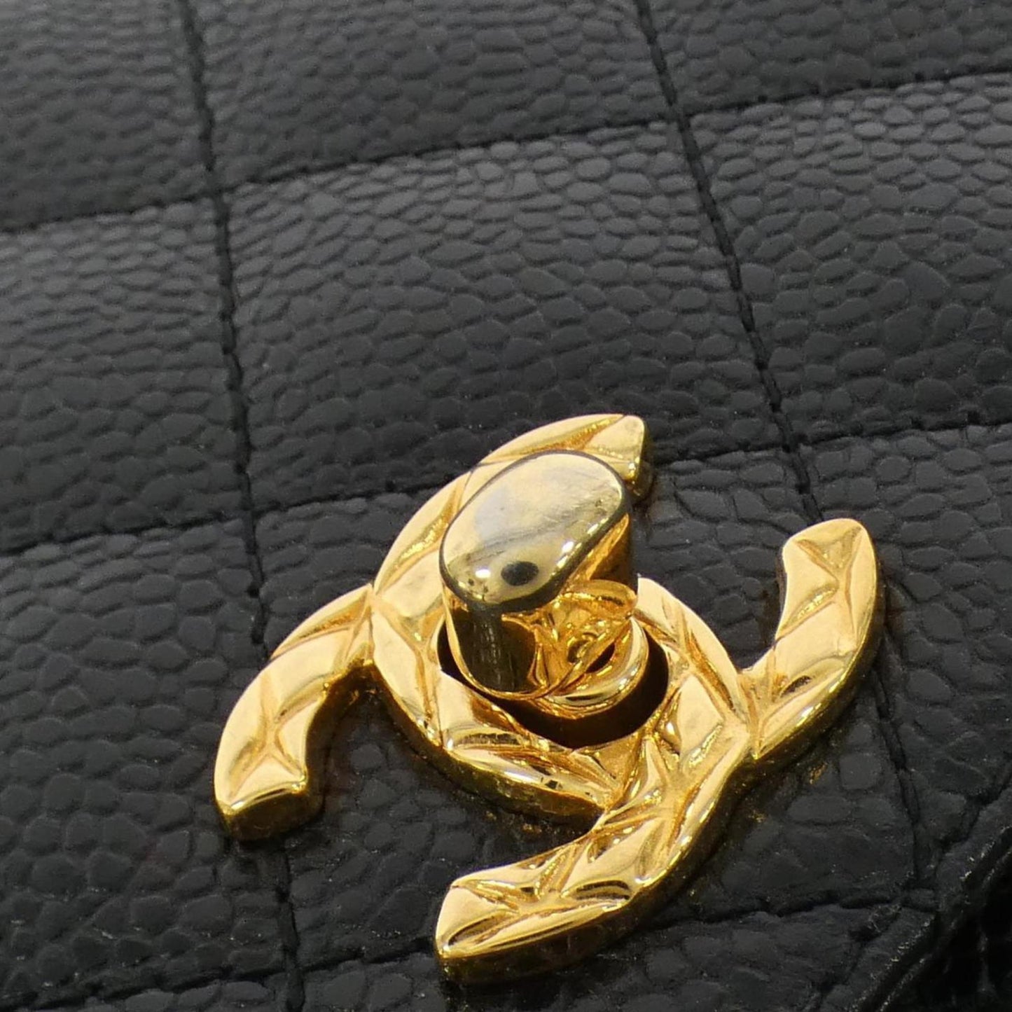 Chanel Calfskin Black Shoulder Bags