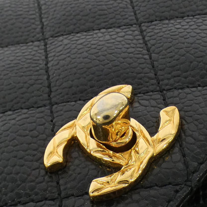 Chanel Calfskin Black Shoulder Bags