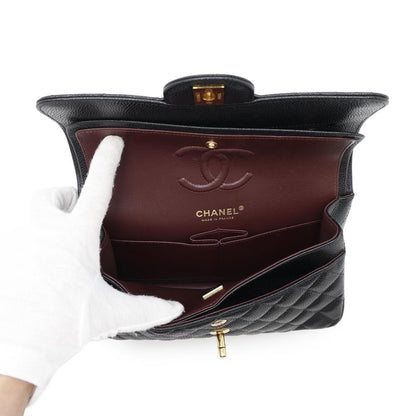 Chanel Calfskin Black Shoulder Bags