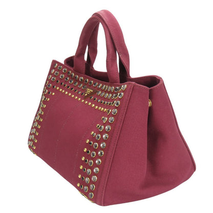 Prada Canvas Red Tote Bags