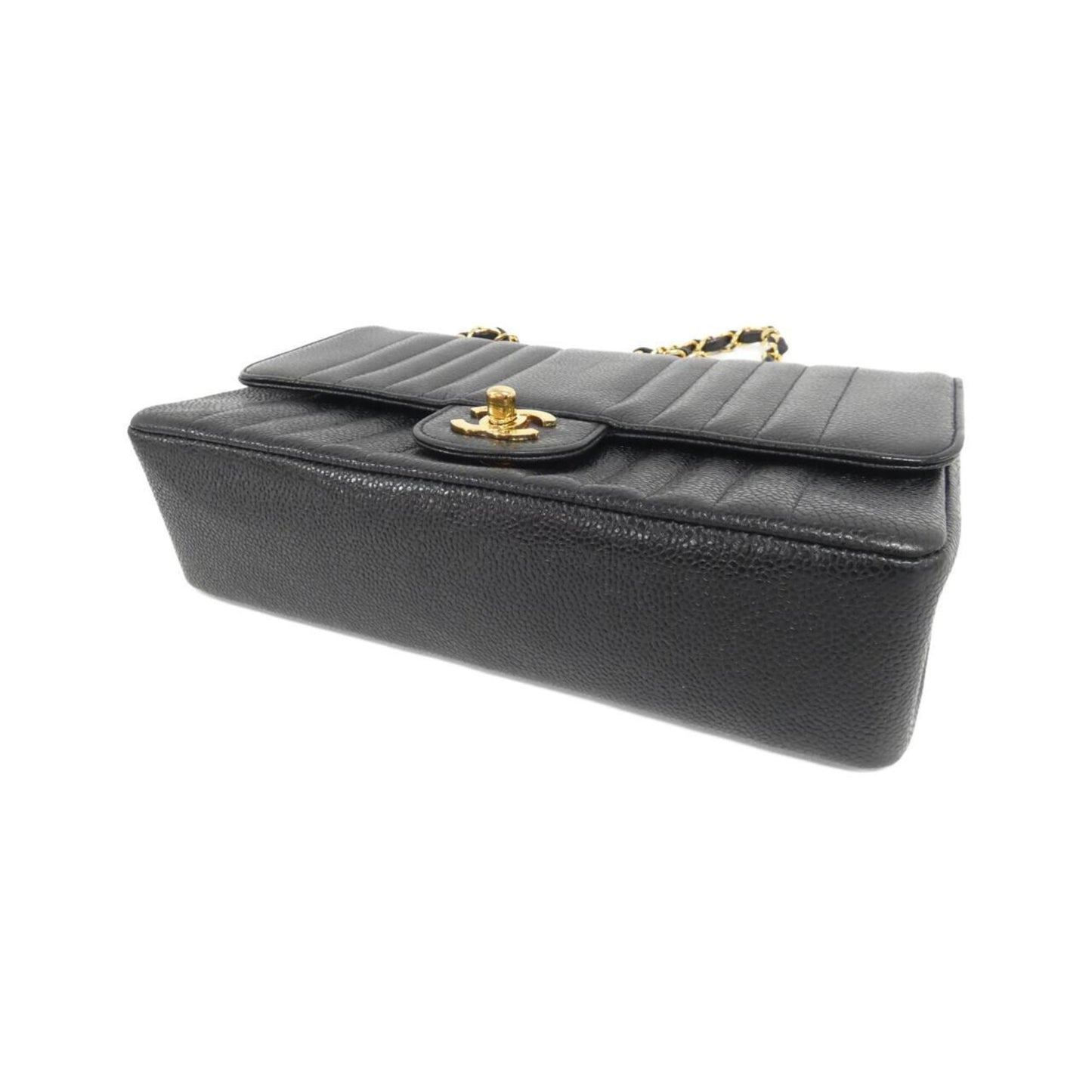 Chanel Calfskin Black Shoulder Bags
