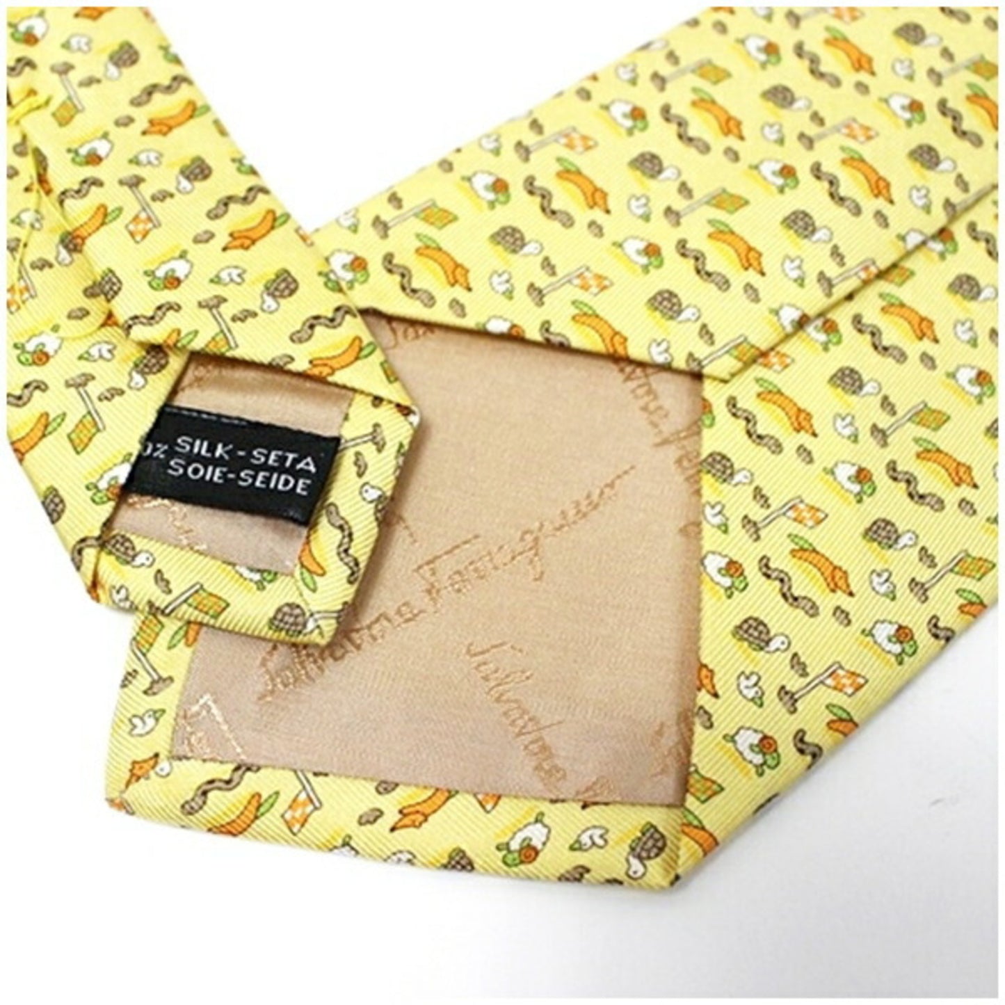 Salvatore Ferragamo Silk Yellow Ties