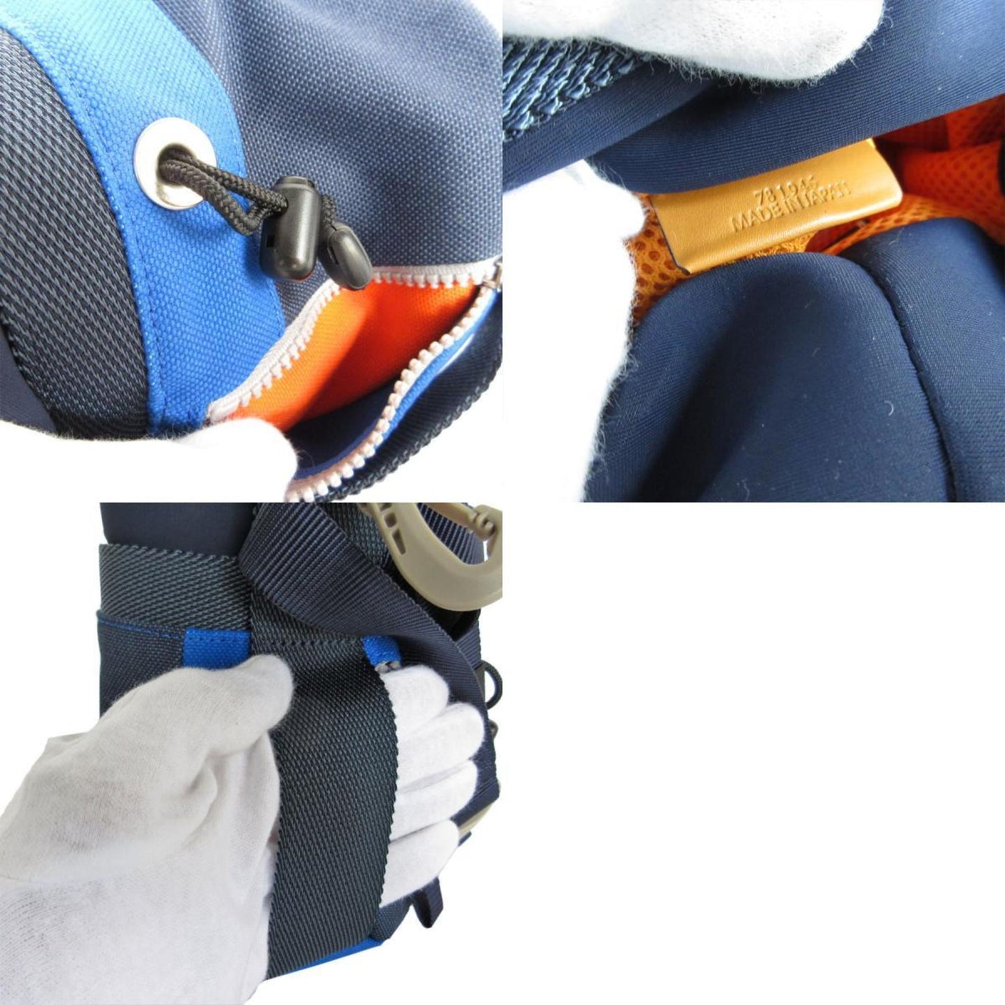 Loewe Canvas Blue Shoulder Bags