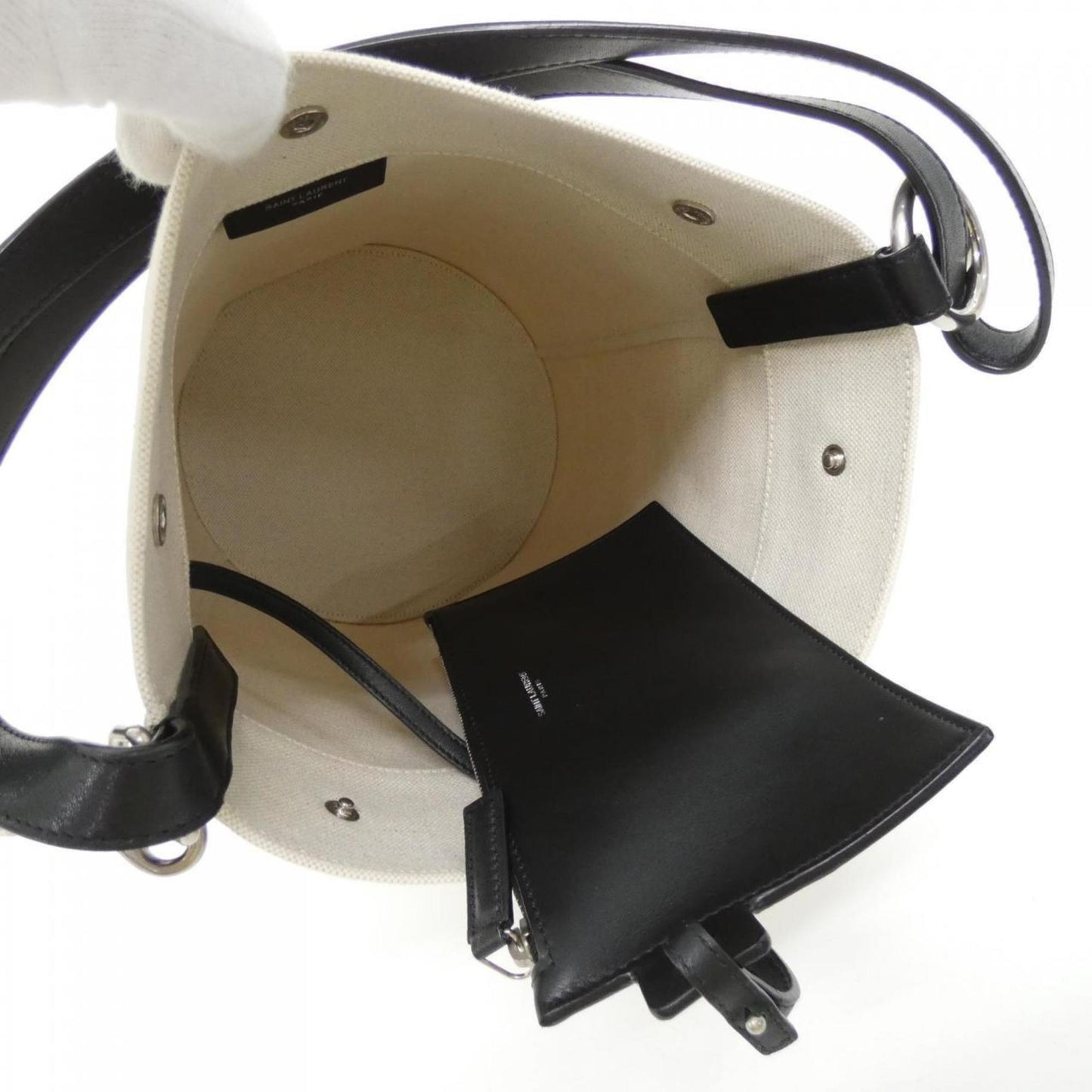 Saint Laurent Canvas Black Shoulder Bags