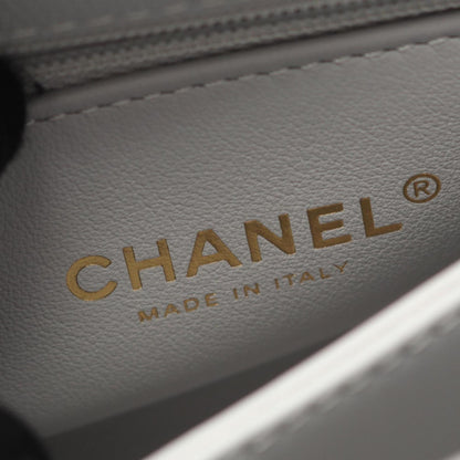Chanel Calfskin Gray Handbags