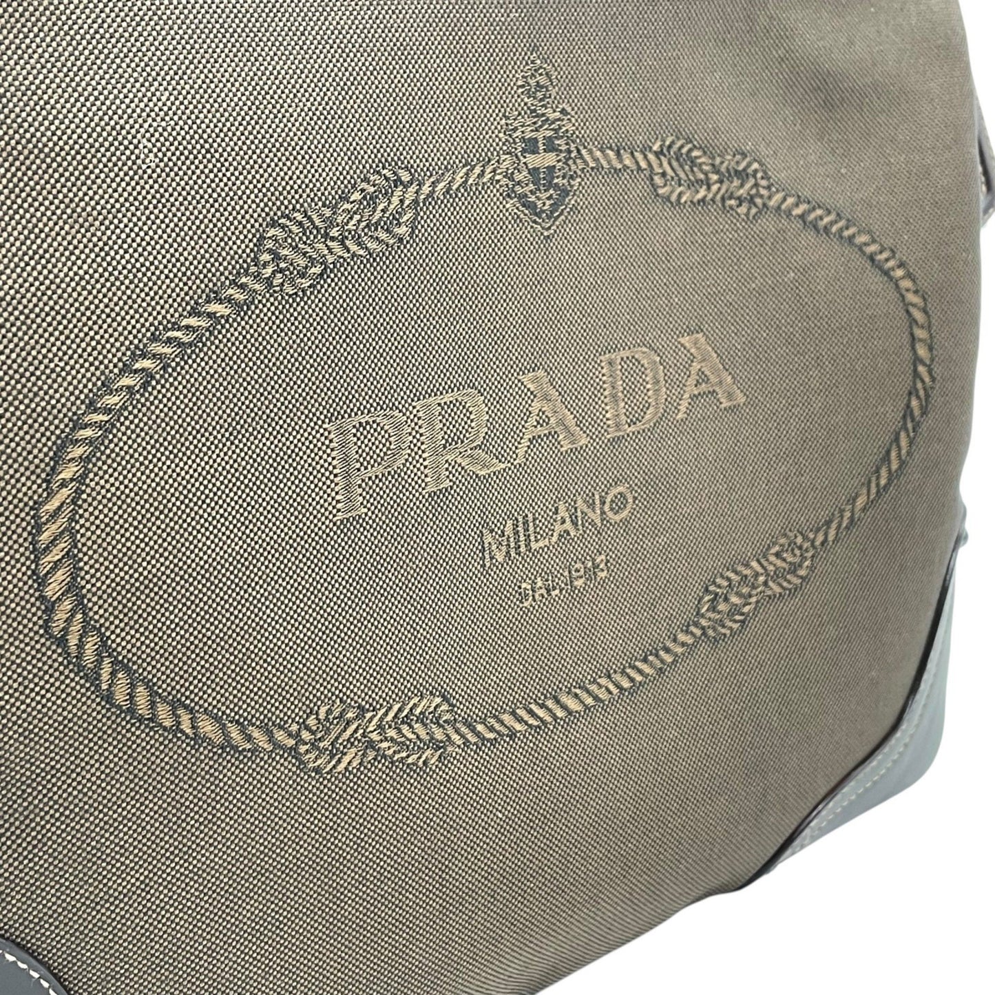 Prada Canvas Brown Shoulder Bags