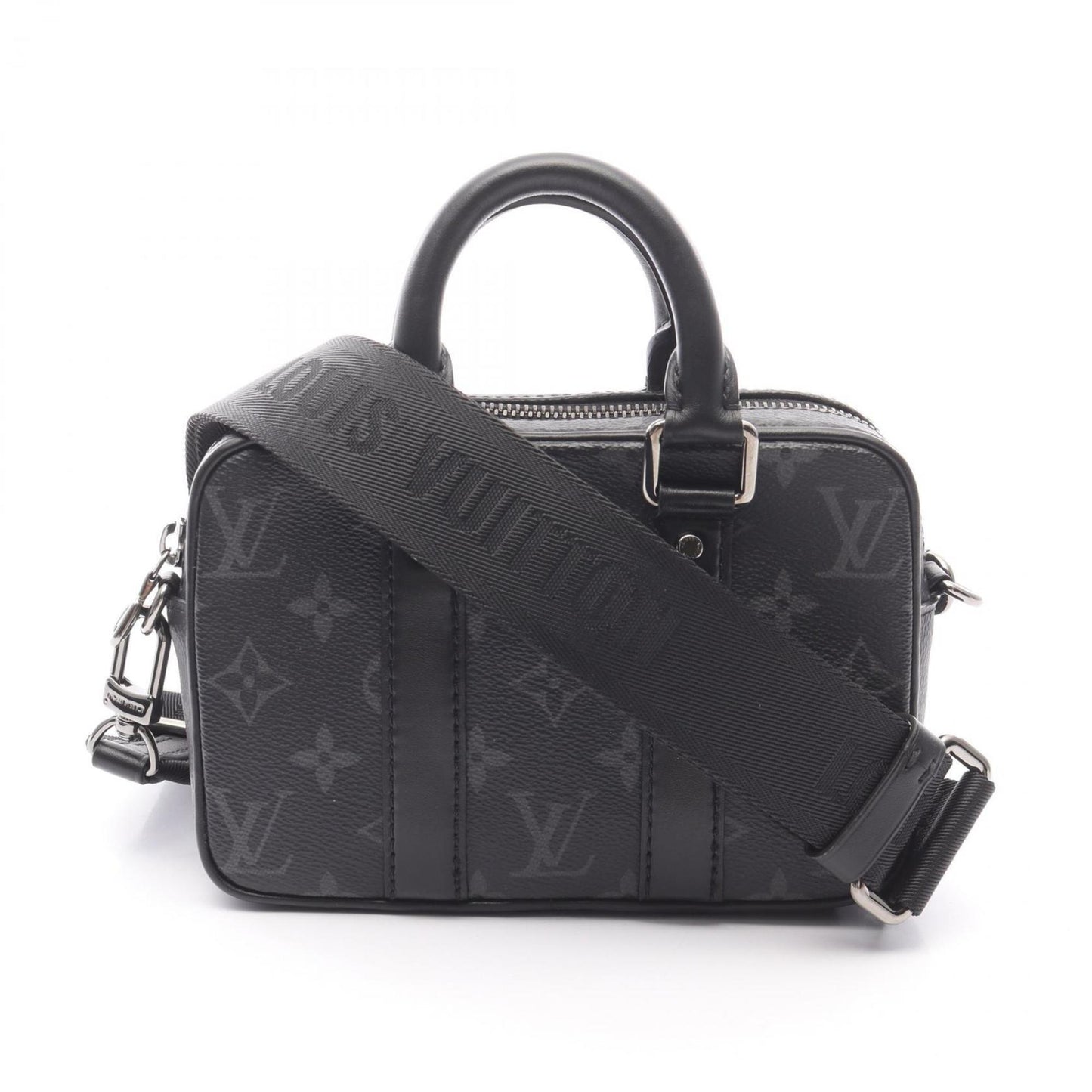Louis Vuitton Coated Canvas Black Handbags
