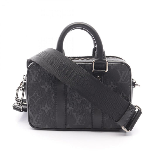 Louis Vuitton Coated Canvas Black Handbags