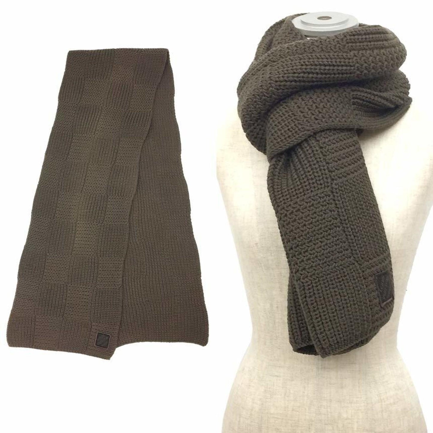 Louis Vuitton Wool Brown Scarves