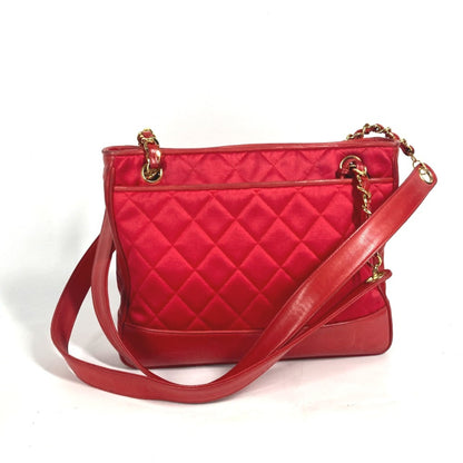 Chanel Satin Red Shoulder Bags