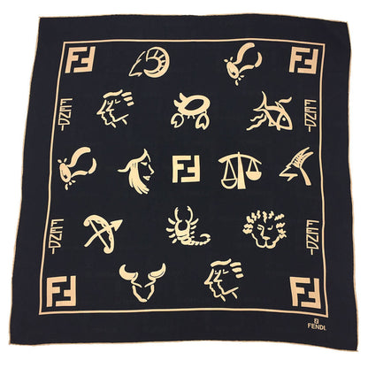 Fendi Silk Black Scarves