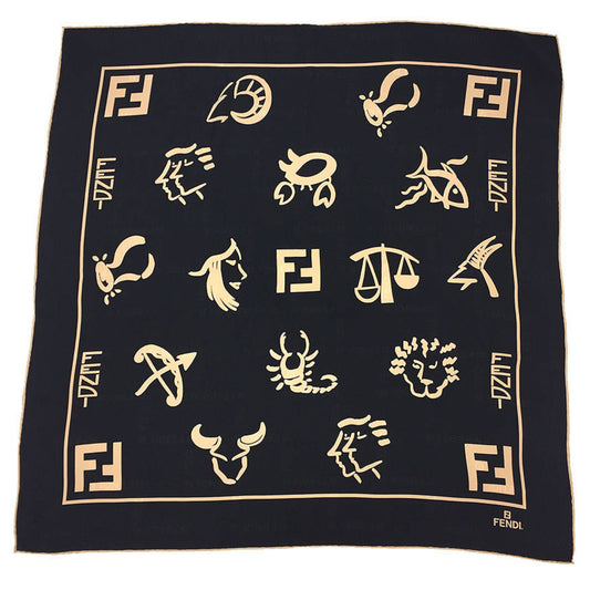 Fendi Silk Black Scarves