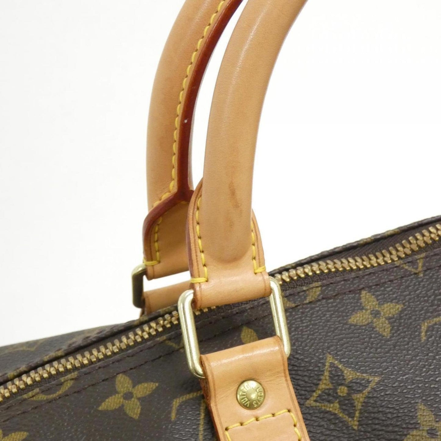 Louis Vuitton Coated Canvas Brown Travel Bags