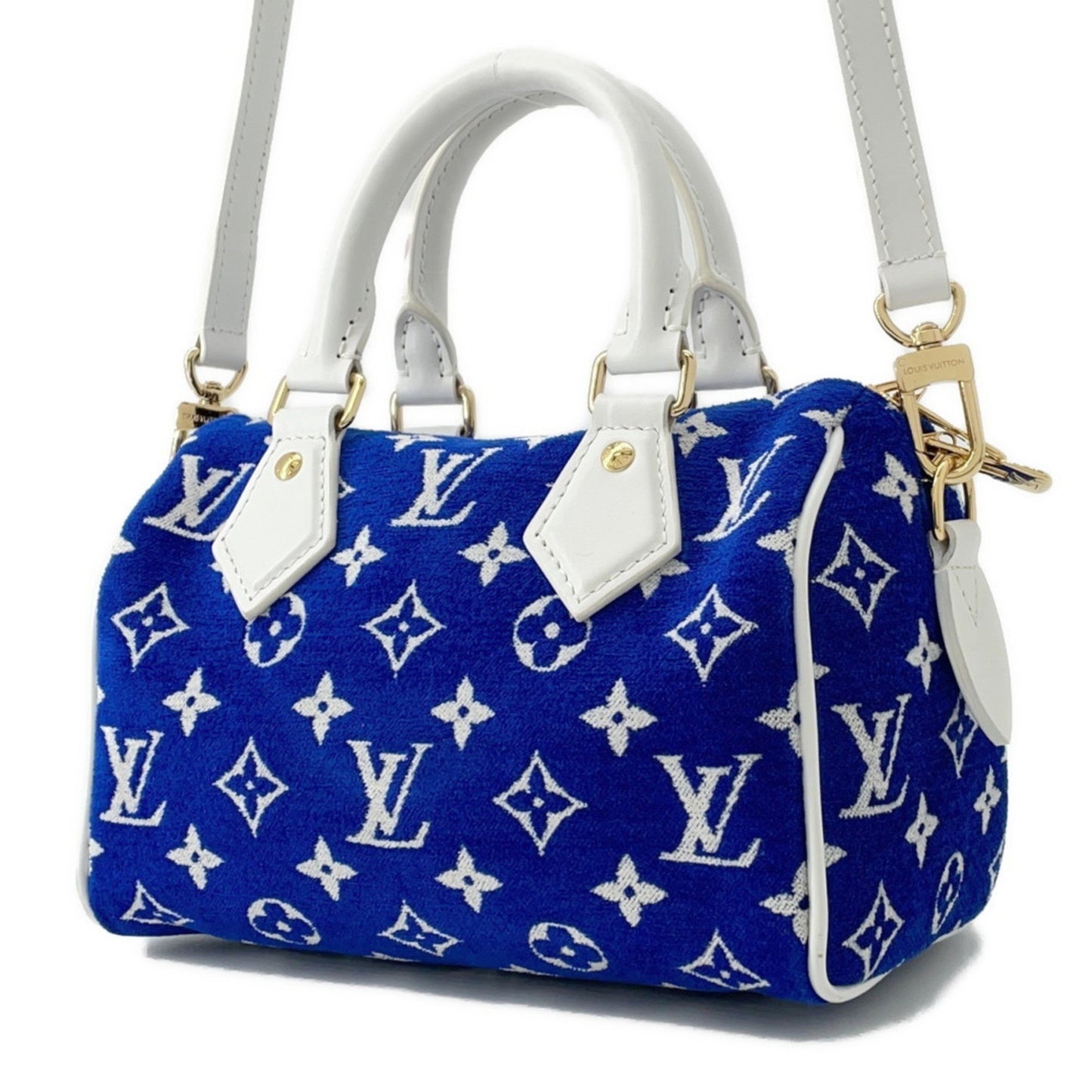 Louis Vuitton Woven Fabric Blue Handbags