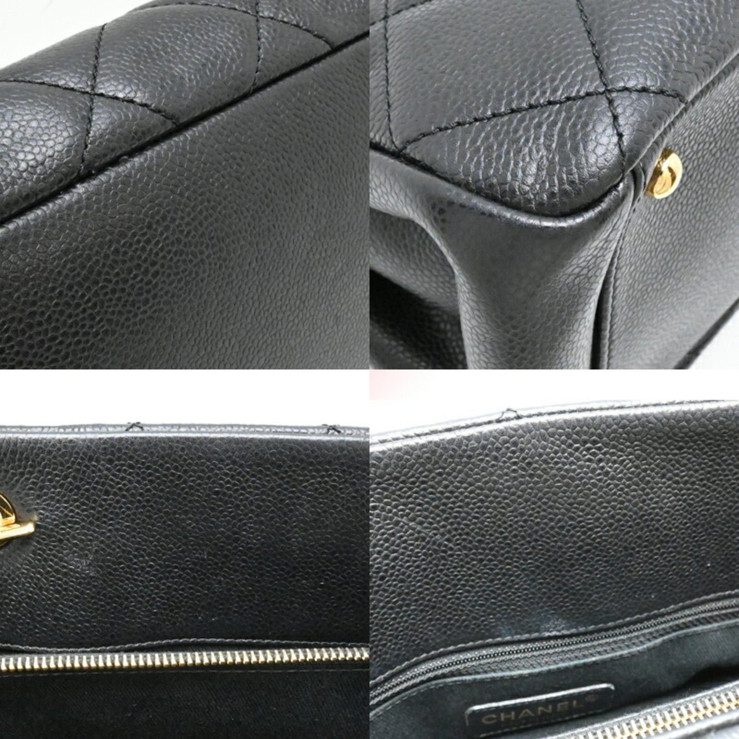Chanel Calfskin Black Tote Bags