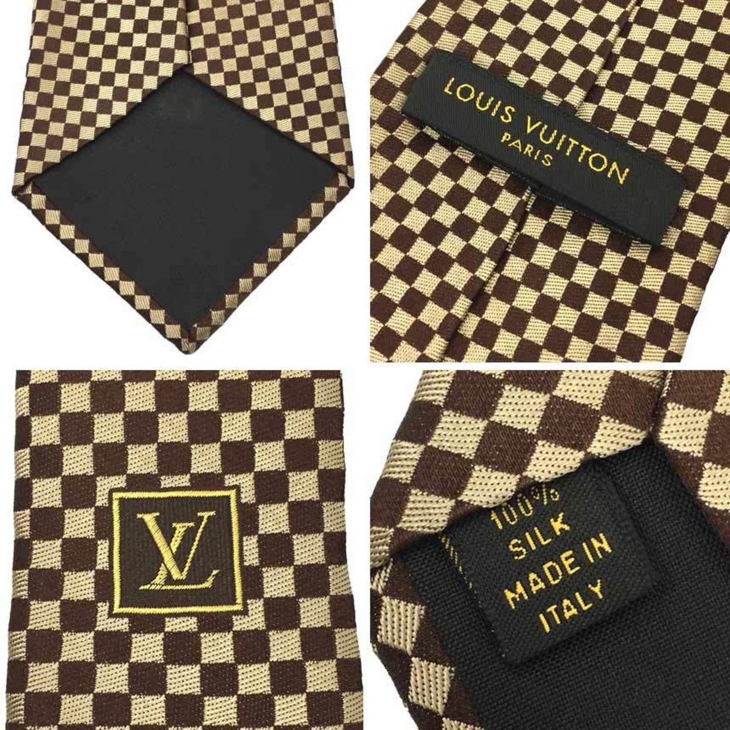 Louis Vuitton Silk Brown Ties