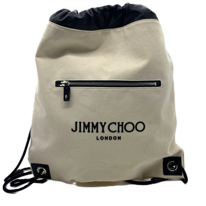 Jimmy Choo Canvas Black Backpacks