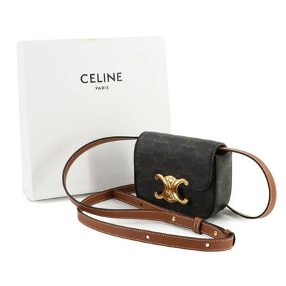 Celine Canvas Black Shoulder Bags