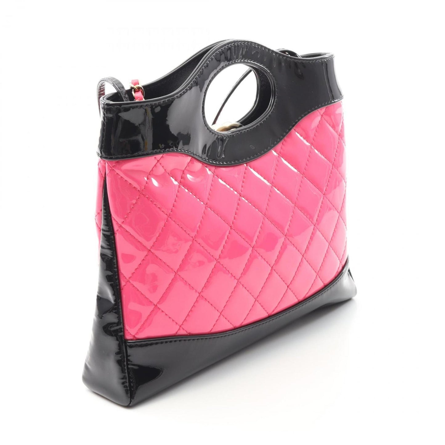 Chanel Patent Black Shoulder Bags
