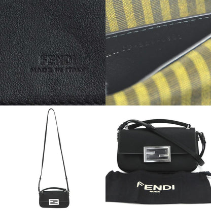 Fendi Silk Black Shoulder Bags