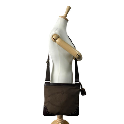 Prada Canvas Brown Shoulder Bags