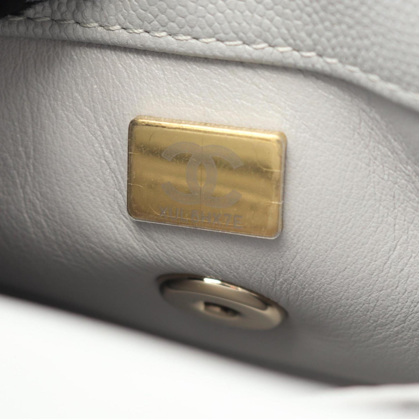 Chanel Calfskin Gray Handbags
