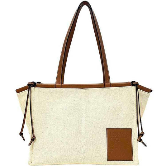 Loewe Canvas Brown Tote Bags