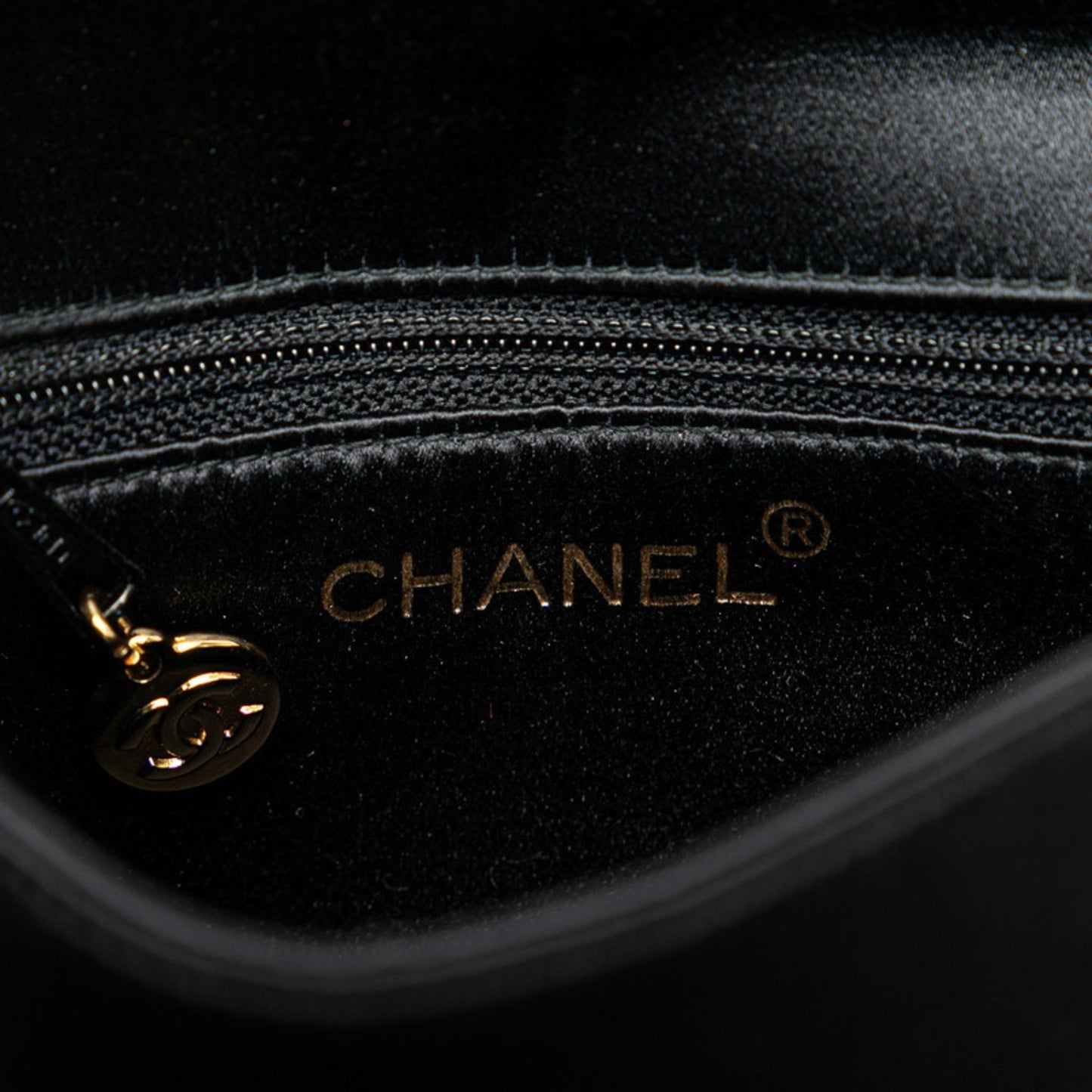 Chanel Satin Black Shoulder Bags