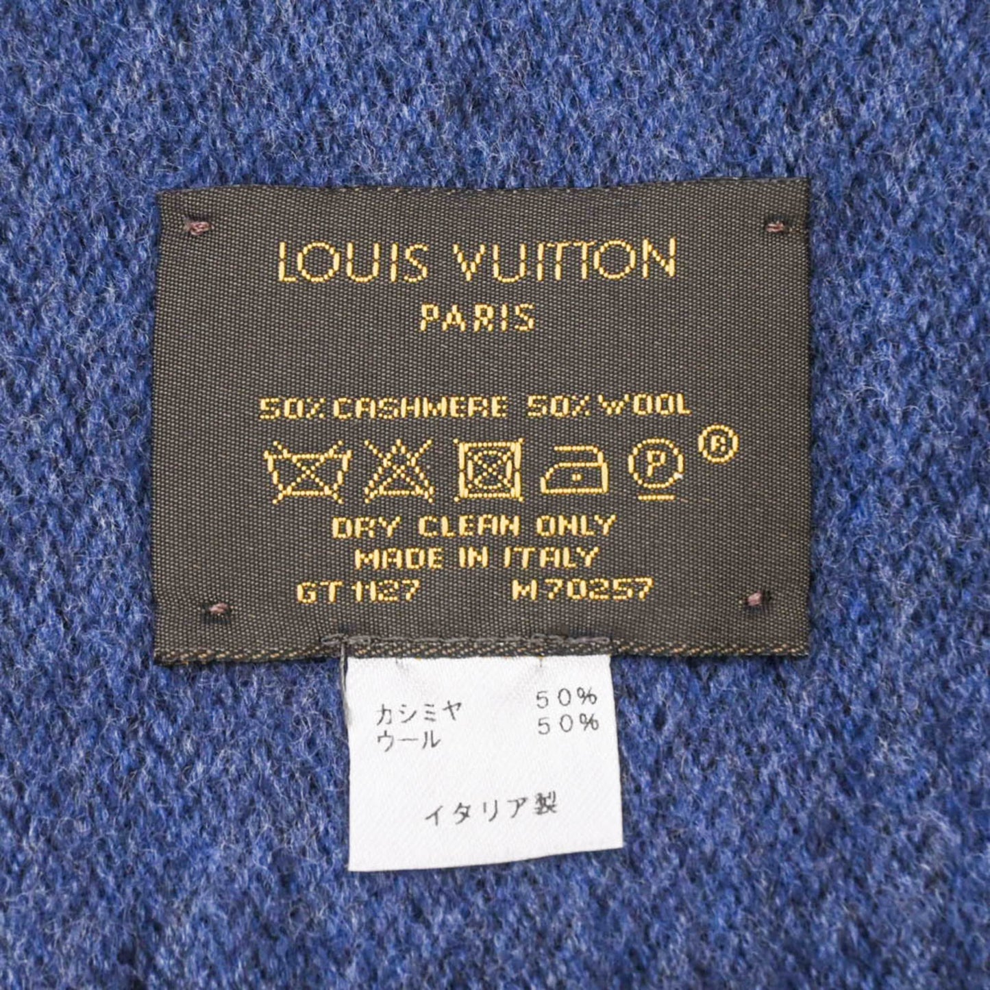 Louis Vuitton Cashmere Blue Scarves