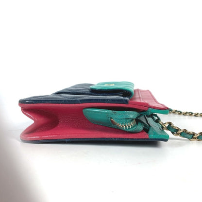 Chanel Calfskin Blue Shoulder Bags
