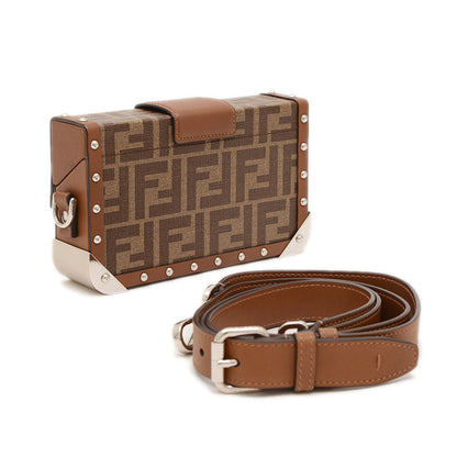 Fendi Canvas Brown Shoulder Bags