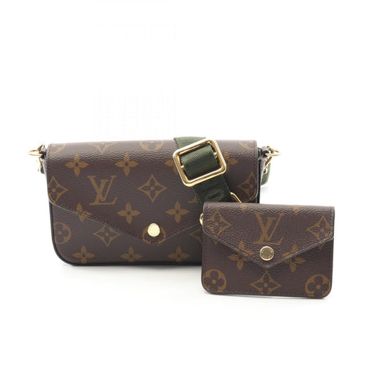 Louis Vuitton Coated Canvas Brown Shoulder Bags