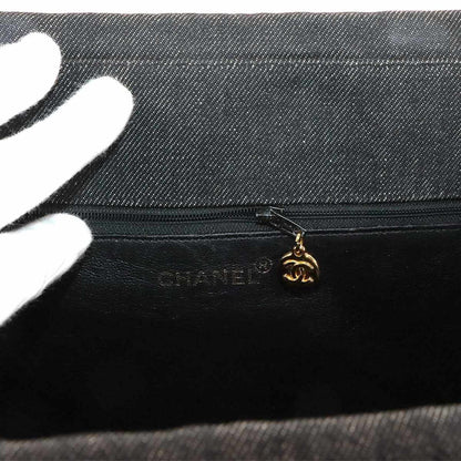 Chanel Denim Black Handbags