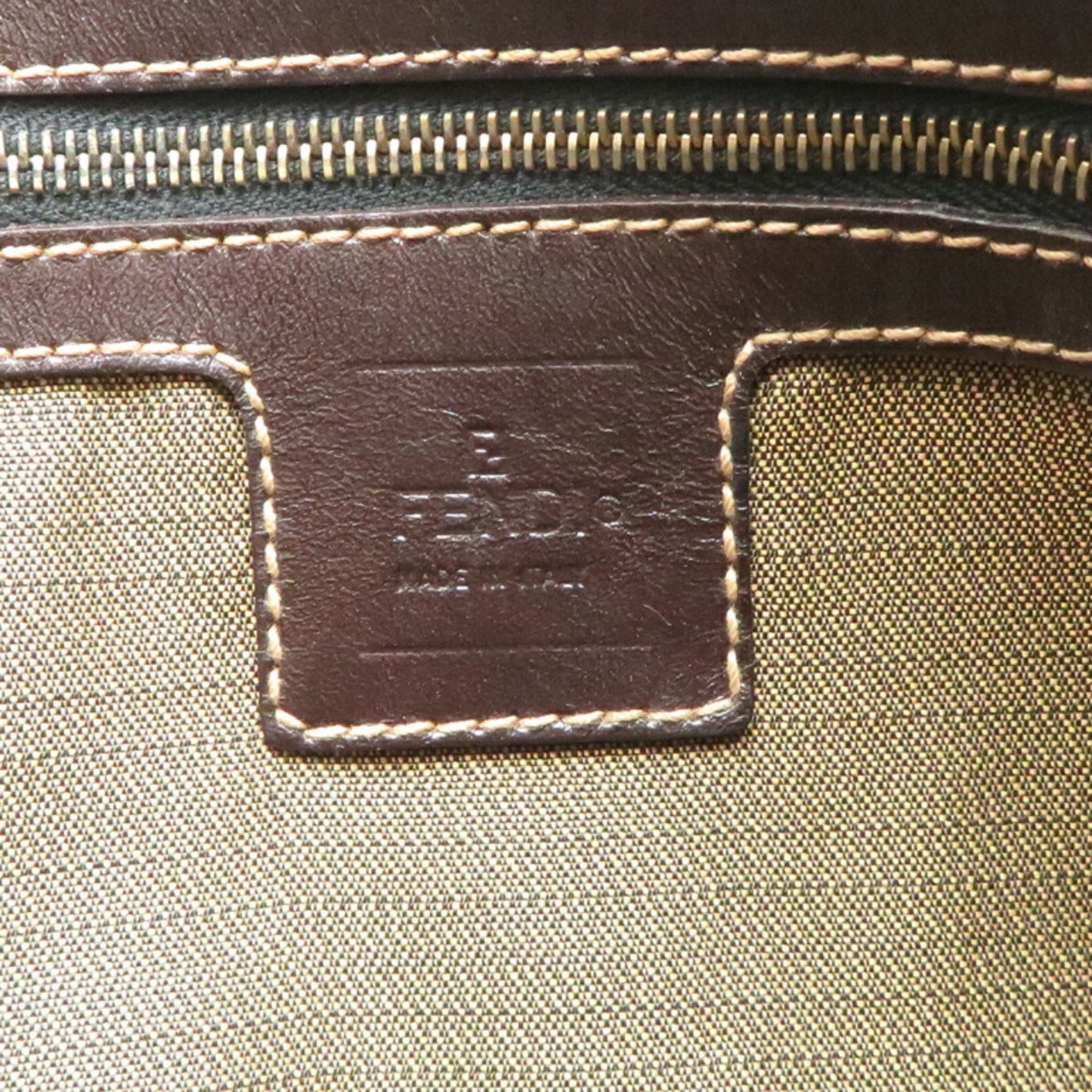 Fendi Canvas Brown Shoulder Bags